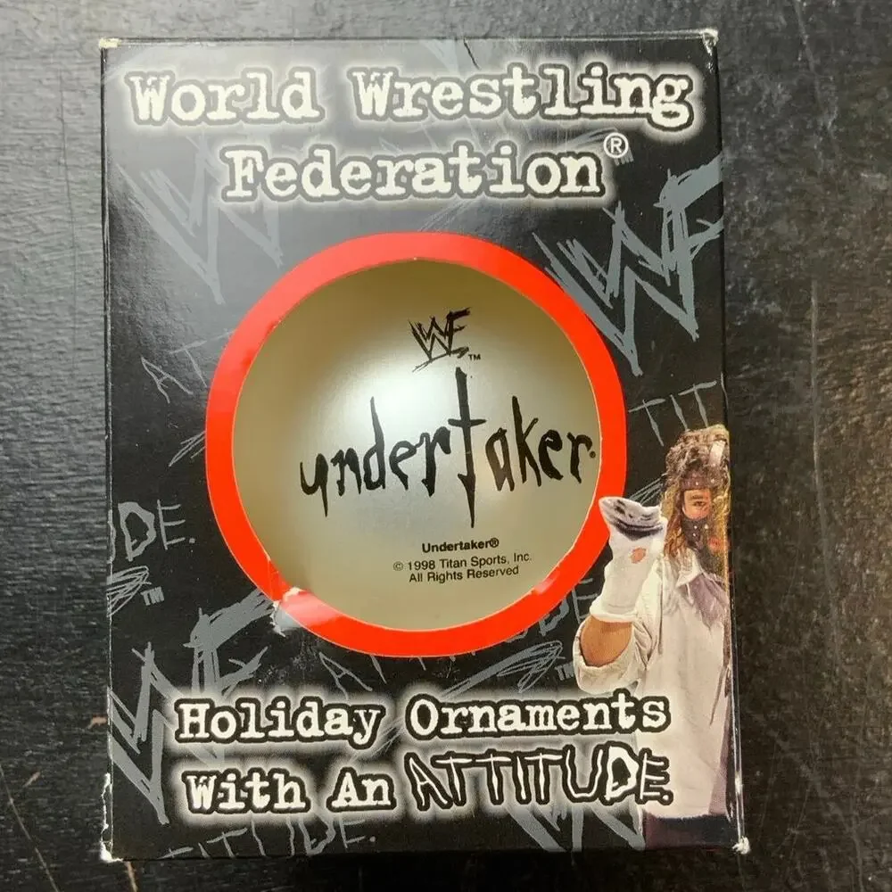 WWE Undertaker Holiday Ornament Wrestling Christmas Tree Decor WWF Vintage